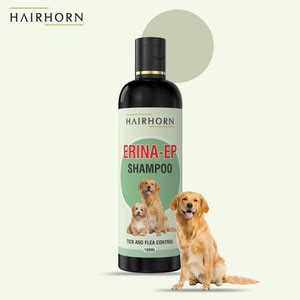 HairHorn Erina -EP Tick & Flea Control Shampoo for Dogs & Cats 100 ML ...