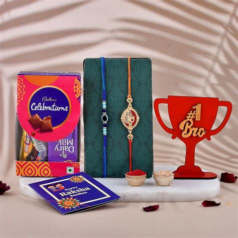 Pride Store Rakhi for brother with Pack of Cadbury 1 Celebration With 2 ...