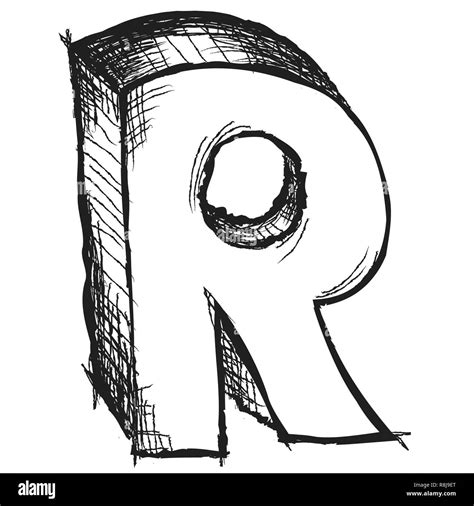 Letter R Drawing