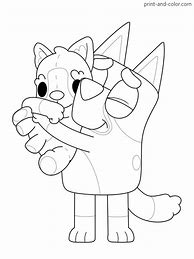 Image result for Bluey Easter Colouring