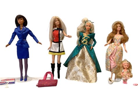 Lot - (4) OOB Barbies/Fashion Dolls including “Barbie for President”