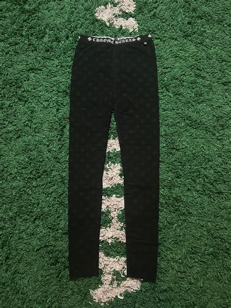 Chrome Hearts Chrome Hearts Black Monogram Leggings | Grailed