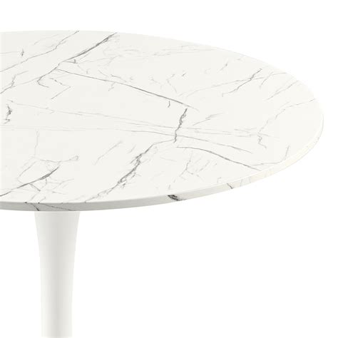 Buy Bestco 32in Faux Marble Dining Table Round Accent Table w Tulip ...