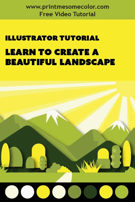Image result for Landscape Illustrator Tutorial