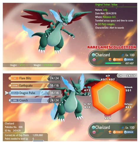 Pokemon Shiny Mega Charizard X