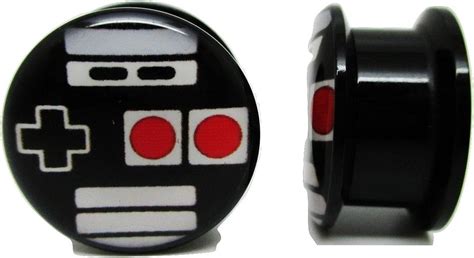 Buy Pierced Republic Retro Video Game Controller Ear Plugs - Acrylic ...