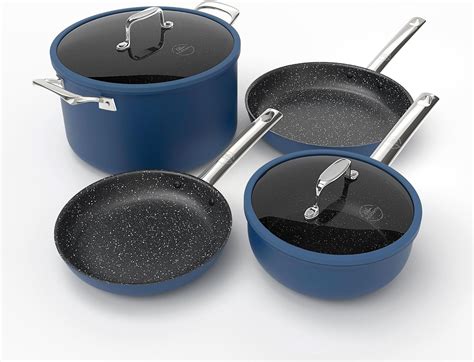 Amazon.com: Kitchen Academy Plasma Titanium Ceramic Nonstick Cookware ...