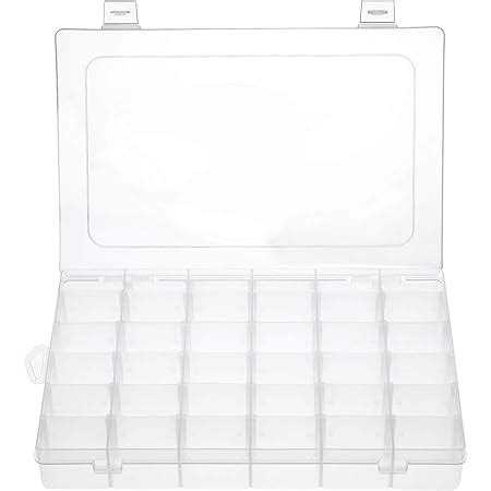 Gospire 36 Grids Clear Plastic Jewelry Box Organizer Storage Container ...
