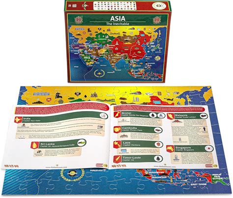 Buy Asia Map Puzzle – Map of Asia – Jigsaw Puzzle-Educational History ...