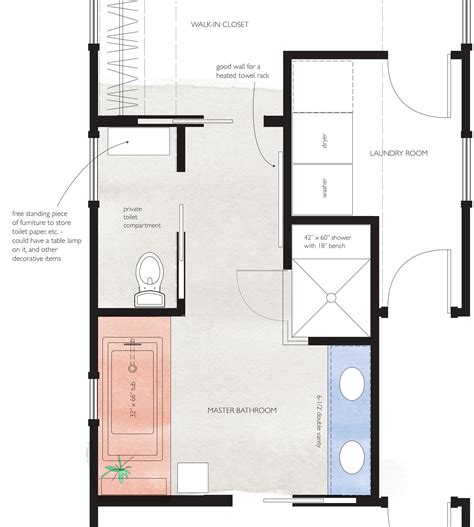 Master Bathroom Plan