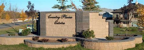Concrete Block Fence - Entryway & Lighting