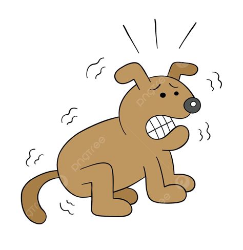 Clipart Chien Effrayé