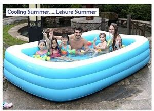 ASHA Cho Cho Spa Giant Bathtub 10 ft 3 Ring Inflatable Swimming Pool ...