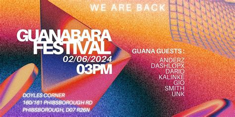 GUANBARA FESTIVAL, Doyles Corner, Phibsborough, 2 June 2024 | AllEvents