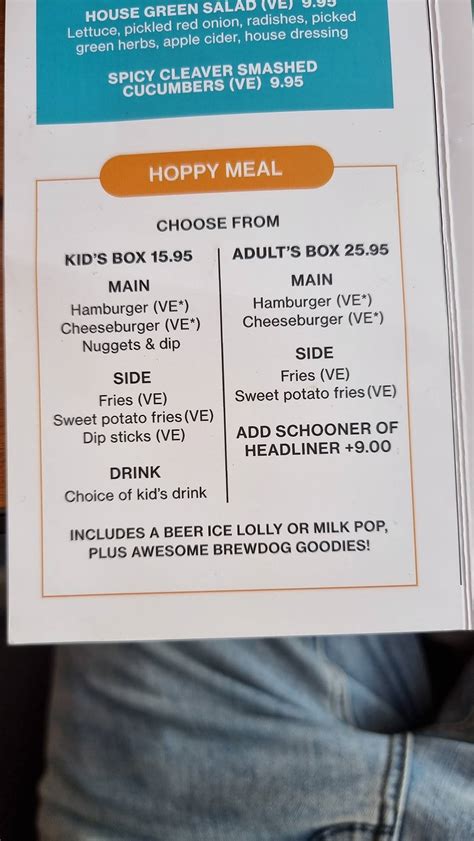 Menu at BrewDog Pentridge pub & bar, Coburg