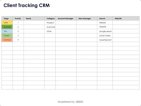 Excel Crm Template