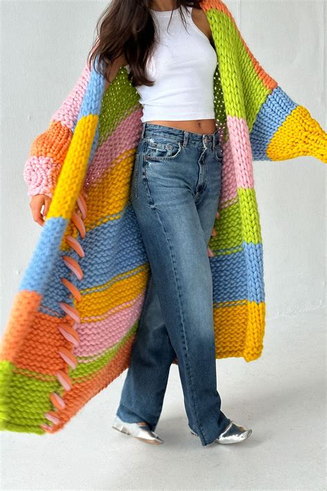 Groovy Chunky Knit Maxi Cardigan | Maxi cardigan, Chunky knit, Stylish ...