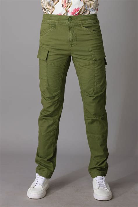 Green Tapered Fit Cargo Pant – ROOKIES