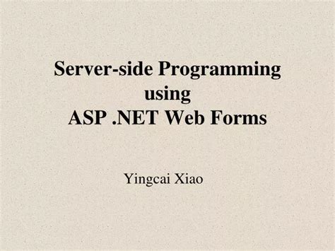Server-Side Web App Using .Net 的图像结果