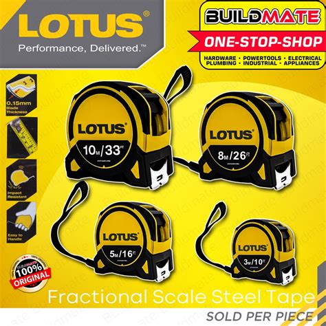 BUILDMATE Lotus Steel Tape with Grip 3M | 5M | 8M | 10M Measuring Tape ...