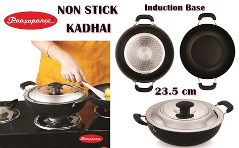 paasapahce 23.5cm Non-Stick Kadhai | Induction & Gas Stove Compatible ...