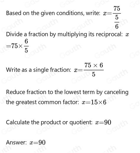 Solved: Amelia took a test and got 5/6 of the questions correct. If she ...