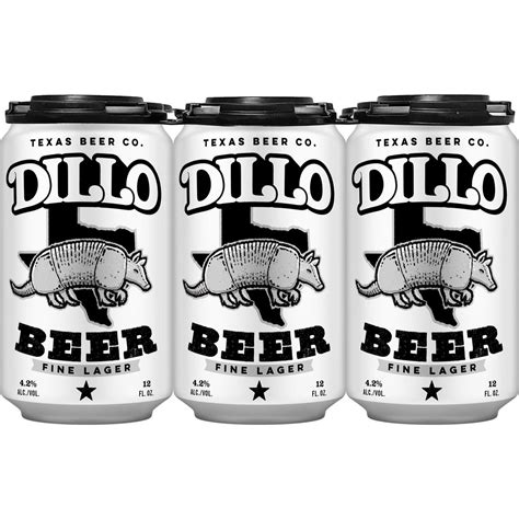 Texas Beer Co Dillo Fine Lager Craft Beer 6 pk Cans - Shop Beer at H-E-B