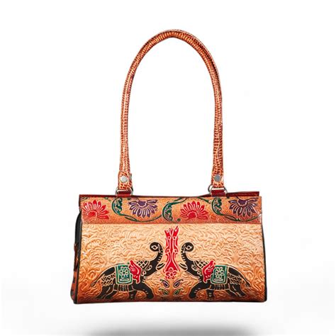 R TIWARI SHANTINEKETAN LEATHER HANDBAG PREMIUM SHANTINEKETAN LEATHER ...