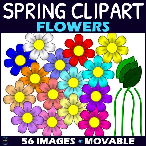 Spring Flowers Free Clip Art Images