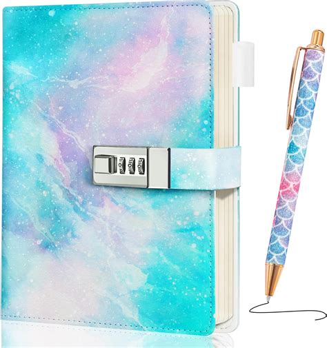 Amazon.com: Beadsky Diary with Lock for Girls and Women, Refillable ...