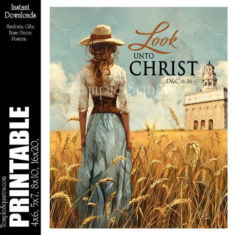 2025 Youth Theme Look Unto Christ Doctrine and Covenants Printable ...