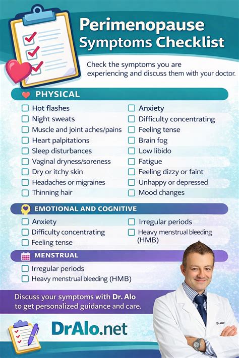 Perimenopause Checklist: Doctor-Guided Symptoms and When to Seek Care