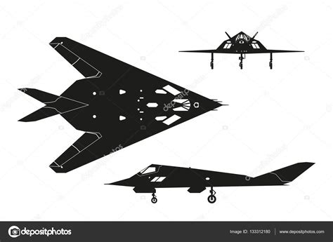 Military Aircraft Silhouette Clip Art