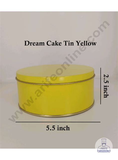 Home CAKE DECOR™ Dream Cake Tin Torte Cake Cookie Cake Tin - Yellow ...