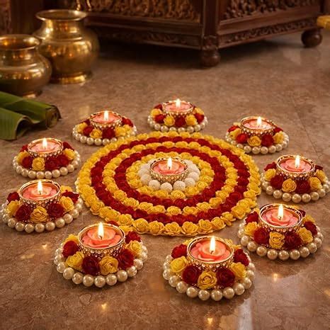 Buy AGAAS ENTERPRISES Beautiful Set of 9 Beautiful Diwali Decoration ...