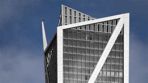 Wallpaper building, edges, architecture, facade, sky hd, picture, image