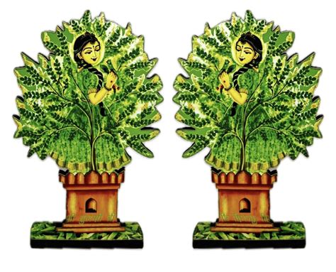 Wooden MDF Tulsi Tree for Laddu Gopal Mandir Decoration | Janmashtami ...