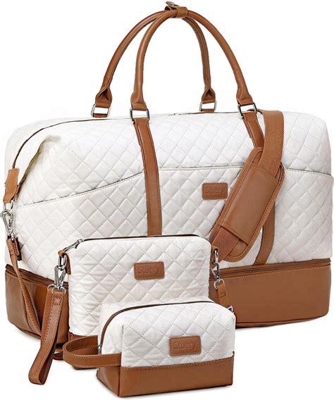 Amazon.com | Qualyphant Large Weekender Overnight Bags for Women 43L ...