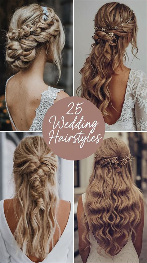 25 Wedding Hairstyles 2025 Ideas: Updos, Veils, Ponytails, and More for ...