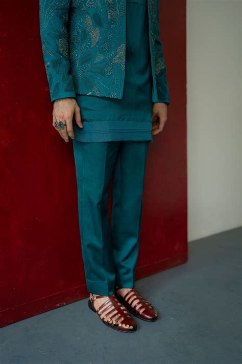 Jatin Malik - Jade Tamarisk Kurta Set - Elahe