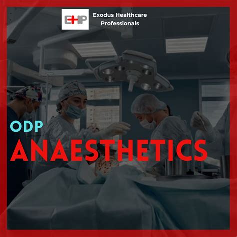 Exodus Healthcare Professionals on LinkedIn: #odp #anaesthetics # ...