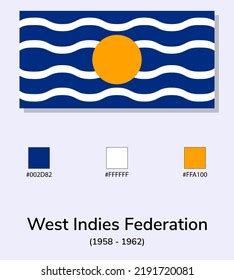 Vector Illustration West Indies Federation 1958 Stock Vector (Royalty ...