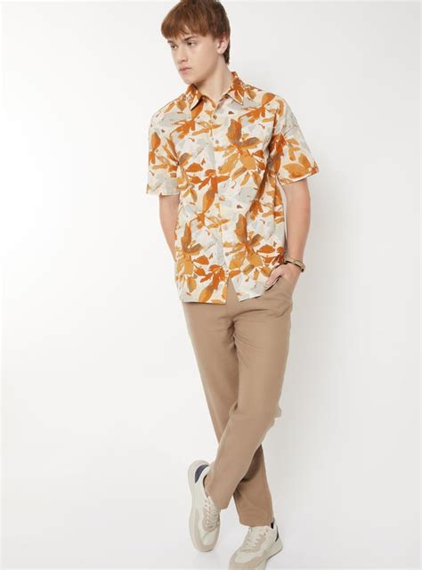 Buy Men Printed Slim Fit Shirt Online at just Rs. 899.0 - 1000015720449 ...
