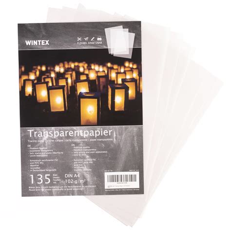 Buy WINTEX Transparent Tracing Paper A4 - Pack of 135 - Trace Pad ...