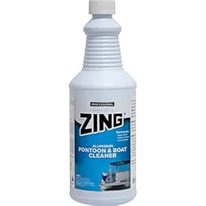 Zing 188 WHITE Professional Aluminum Pontoon & Boat Cleaner (1 quart ...