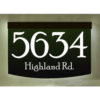 Solar-Powered LED Address Sign - Designer Review & Photo