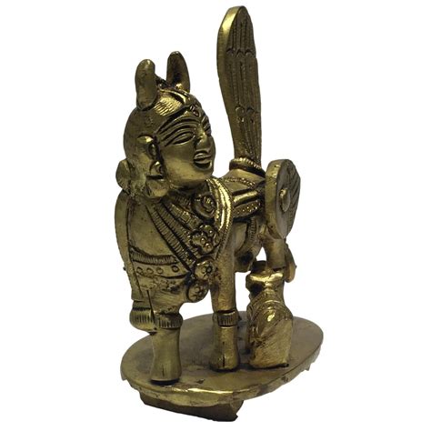 Nandhini Kamadenu Brass Antique Figurine 4.5 Inch – Sri Prarthana