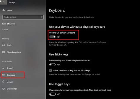 Image result for Disable Windows Keyboard On Screen