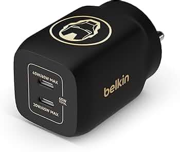 Belkin X Marvel, Ironman Edition, 65W GaN Dual USB-C PD 3.0 Fast ...