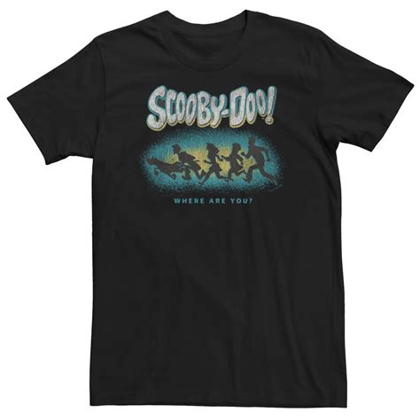 Заказать Футболки Big & Tall Scooby-Doo Where Are You Gang Silhouettes Tee Licensed Character ...